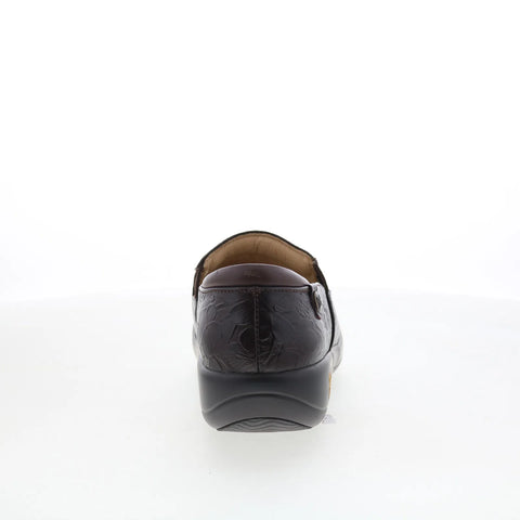 Alegria Keli KEL-275 Womens Brown Leather Slip On Clog Sandals Shoes
