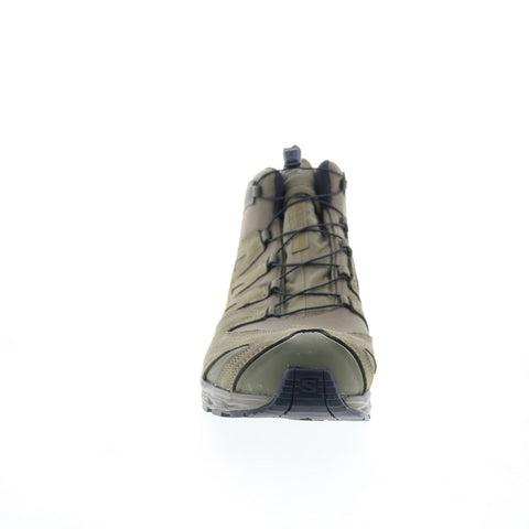 Salomon XA Forces Mid EN 410152 Mens Green Nubuck Lace Up Tactical Boots