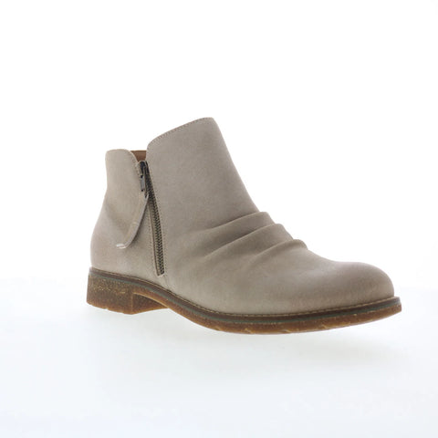 Aetrex Mila LB302 Womens Gray Nubuck Zipper Ankle & Booties Boots
