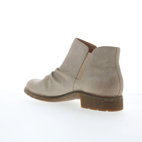 Aetrex Mila LB302 Womens Gray Nubuck Zipper Ankle & Booties Boots