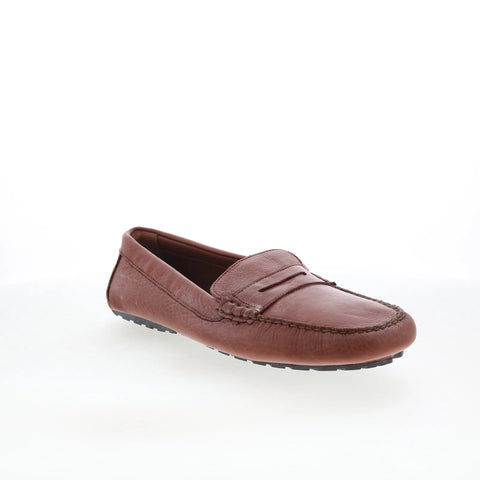 T.B. Phelps Laramie Mens Brown Leather Loafers & Slip Ons Penny Shoes