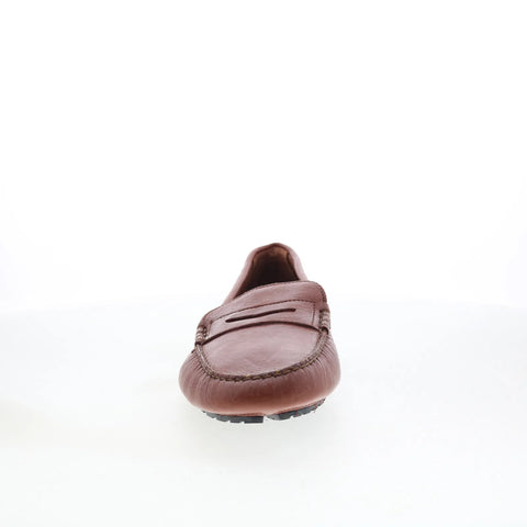 T.B. Phelps Laramie Mens Brown Leather Loafers & Slip Ons Penny Shoes