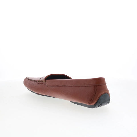 T.B. Phelps Laramie Mens Brown Leather Loafers & Slip Ons Penny Shoes