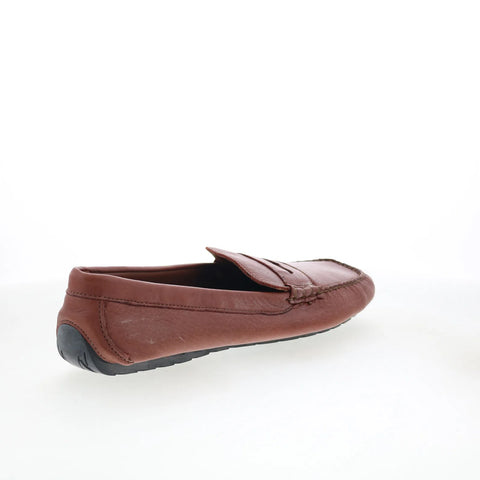 T.B. Phelps Laramie Mens Brown Leather Loafers & Slip Ons Penny Shoes