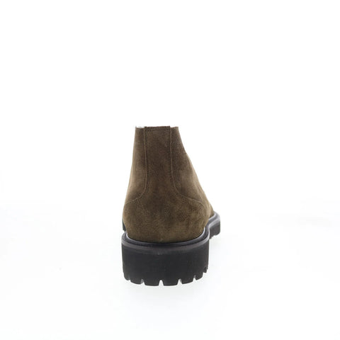 Pastori by Di Bianco Laricus Mens Green Suede Lace Up Chukkas Boots