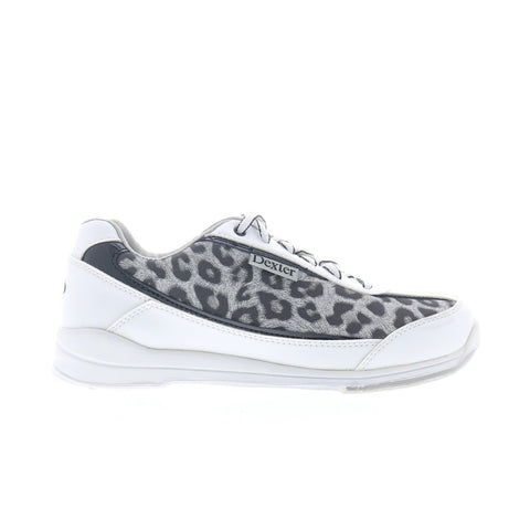 Dexter Laura2-5-1 Womens White Leather Lace Up Athletic Bowling Shoes