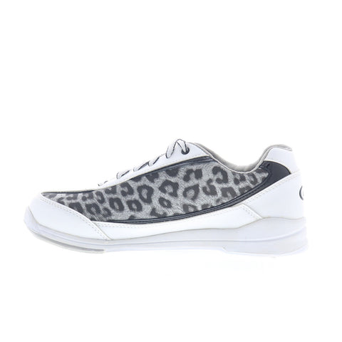 Dexter Laura2-5-1 Womens White Leather Lace Up Athletic Bowling Shoes