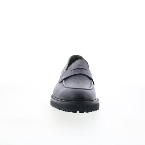 Pastori by Di Bianco Legatoz Mens Black Leather Loafers & Slip Ons Penny Shoes