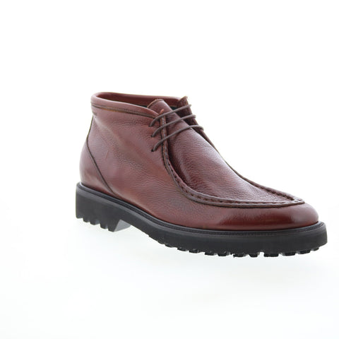 Di Bianco Lictor Mens Brown Leather Lace Up Chukkas Boots