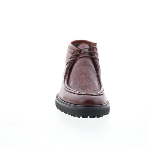 Di Bianco Lictor Mens Brown Leather Lace Up Chukkas Boots