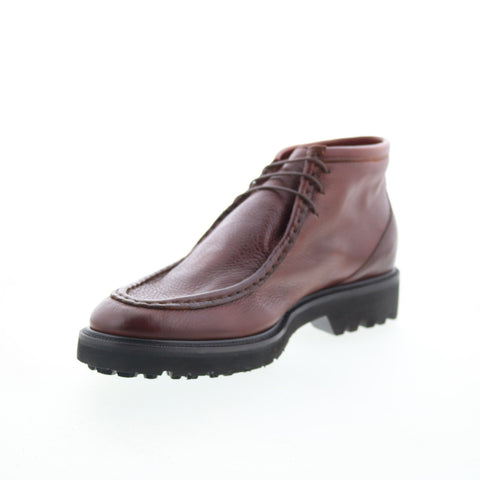 Di Bianco Lictor Mens Brown Leather Lace Up Chukkas Boots