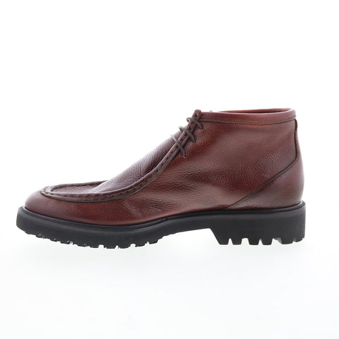 Di Bianco Lictor Mens Brown Leather Lace Up Chukkas Boots