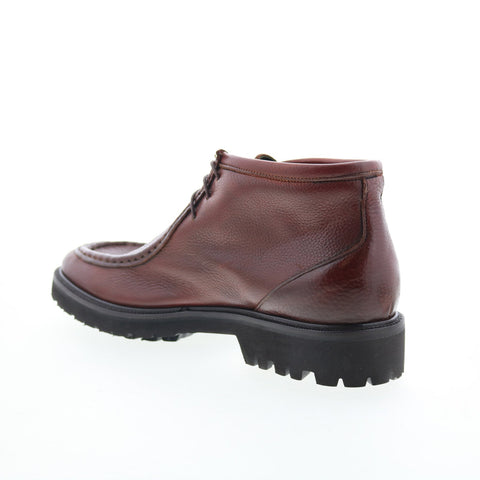Di Bianco Lictor Mens Brown Leather Lace Up Chukkas Boots