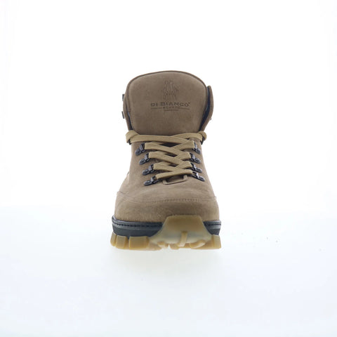 Di Bianco Livigno Mens Brown Suede Lace Up Casual Dress Boots