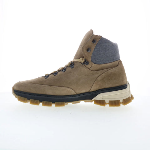 Di Bianco Livigno Mens Brown Suede Lace Up Casual Dress Boots