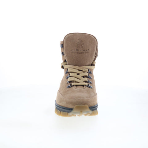 Di Bianco Livigno Mens Brown Suede Lace Up Casual Dress Boots