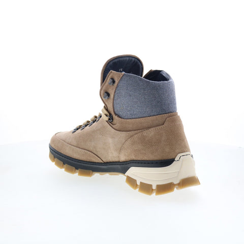 Di Bianco Livigno Mens Brown Suede Lace Up Casual Dress Boots