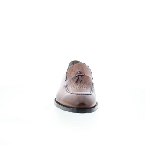 Di Bianco Livorno Mens Brown Leather Loafers & Slip Ons Casual Shoes