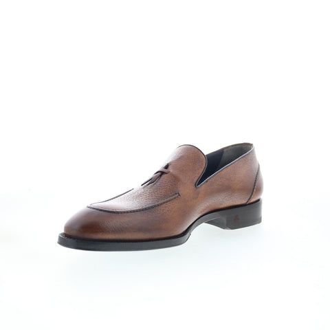 Di Bianco Livorno Mens Brown Leather Loafers & Slip Ons Casual Shoes