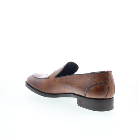 Di Bianco Livorno Mens Brown Leather Loafers & Slip Ons Casual Shoes