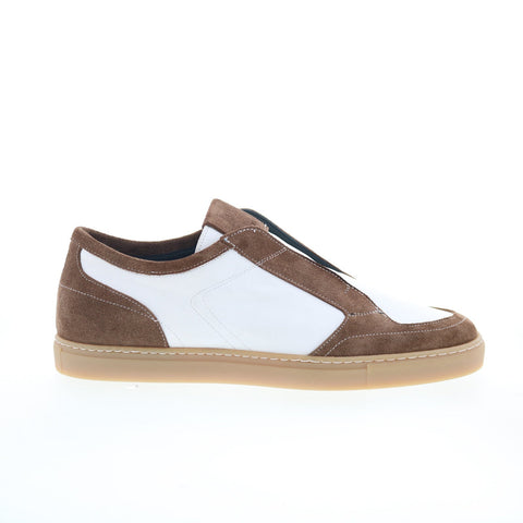 Pastori by Di Bianco Lucius Mens White Leather Lifestyle Sneakers Shoes