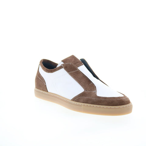 Pastori by Di Bianco Lucius Mens White Leather Lifestyle Sneakers Shoes