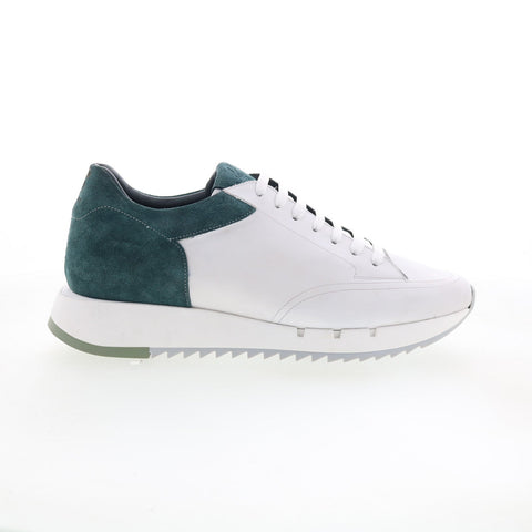 Pastori by Di Bianco Lucius Mens White Leather Lifestyle Sneakers Shoes