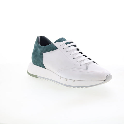 Pastori by Di Bianco Lucius Mens White Leather Lifestyle Sneakers Shoes