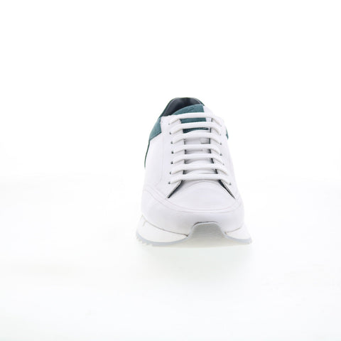 Pastori by Di Bianco Lucius Mens White Leather Lifestyle Sneakers Shoes