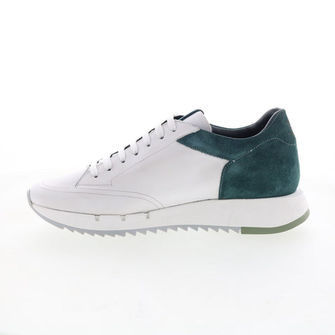Pastori by Di Bianco Lucius Mens White Leather Lifestyle Sneakers Shoes