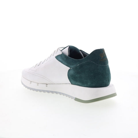 Pastori by Di Bianco Lucius Mens White Leather Lifestyle Sneakers Shoes