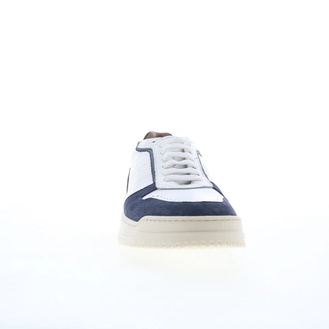 Aquatalia Cristo M1092-WHD Mens White Leather Lifestyle Sneakers Shoes