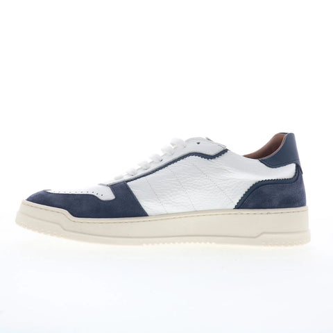 Aquatalia Cristo M1092-WHD Mens White Leather Lifestyle Sneakers Shoes