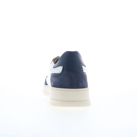 Aquatalia Cristo M1092-WHD Mens White Leather Lifestyle Sneakers Shoes
