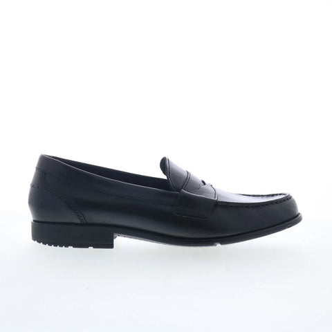 Rockport Classic Loafer Penny Mens Black Wide Loafers & Slip Ons Penny Shoes