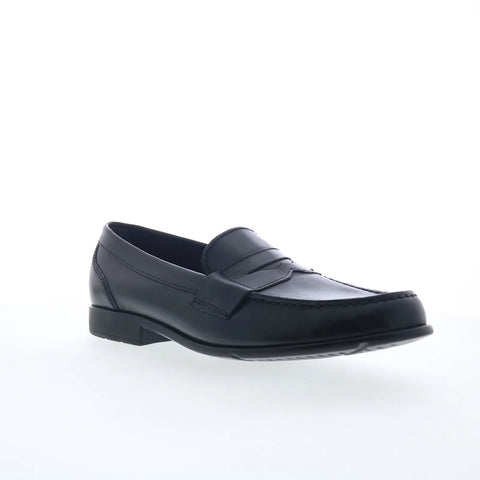 Rockport Classic Loafer Penny Mens Black Wide Loafers & Slip Ons Penny Shoes