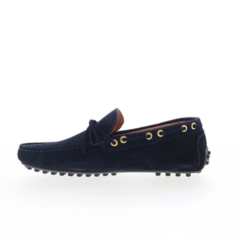 Bruno Magli Tino MB2TINN1 Mens Blue Suede Loafers & Slip Ons Casual Shoes