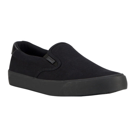 Lugz Bandit MBANDIC-0055 Mens Black Canvas Slip On Lifestyle Sneakers Shoes