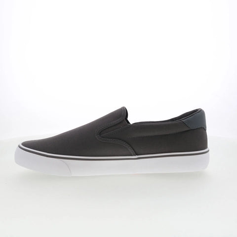 Lugz Clipper MCLIPRC-0257 Mens Gray Canvas Slip On Lifestyle Sneakers Shoes