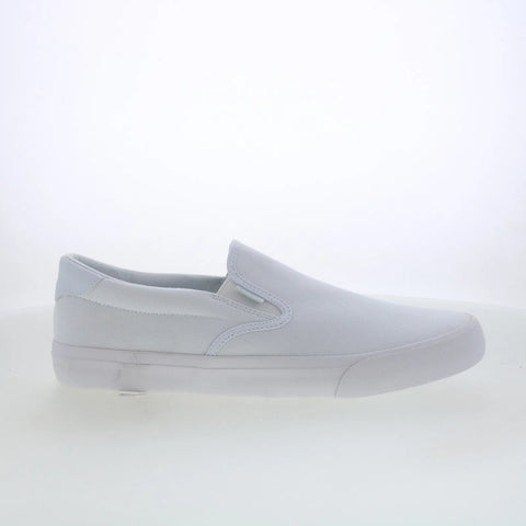 Lugz Clipper MCLIPRC-100 Mens White Canvas Slip On Lifestyle Sneakers Shoes