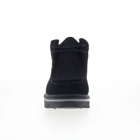 Lugz Fringe MFRGD-001 Mens Black Nubuck Lace Up Chukkas Boots