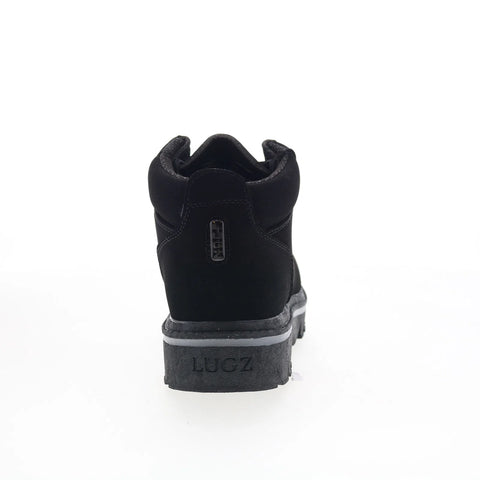 Lugz Fringe MFRGD-001 Mens Black Nubuck Lace Up Chukkas Boots