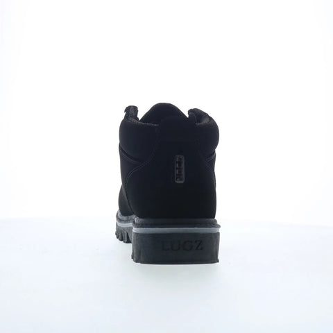 Lugz Fringe Wide MFRGWD-001 Mens Black Wide Nubuck Lace Up Chukkas Boots