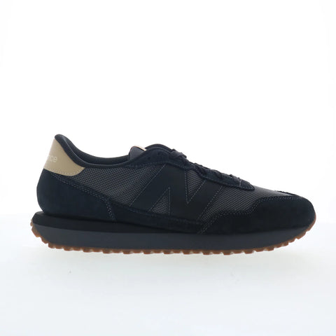 New Balance 237 Retro MS237LOB Mens Black Mesh Lifestyle Sneakers Shoes