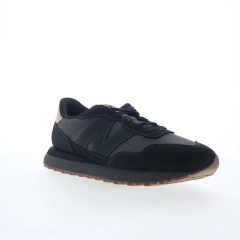 New Balance 237 Retro MS237LOB Mens Black Mesh Lifestyle Sneakers Shoes