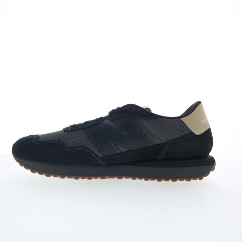 New Balance 237 Retro MS237LOB Mens Black Mesh Lifestyle Sneakers Shoes