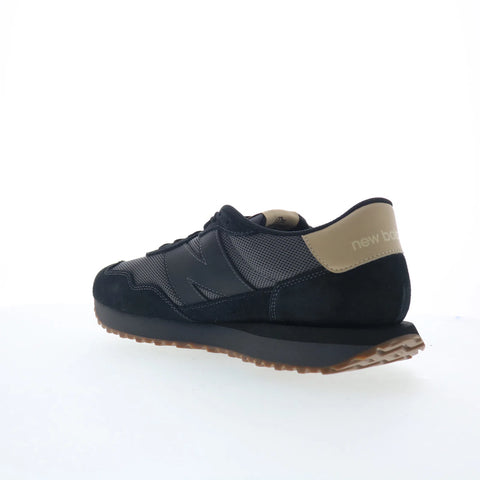 New Balance 237 Retro MS237LOB Mens Black Mesh Lifestyle Sneakers Shoes