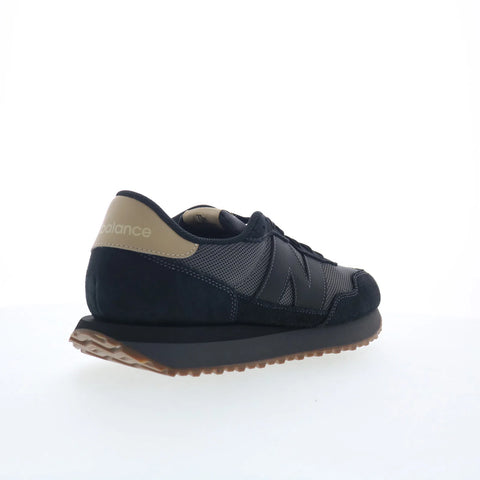 New Balance 237 Retro MS237LOB Mens Black Mesh Lifestyle Sneakers Shoes