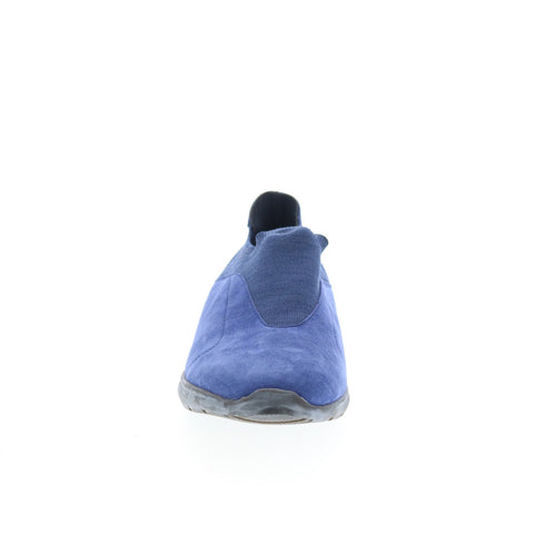 Di Bianco Macerata Mens Blue Suede Slip On Lifestyle Sneakers Shoes