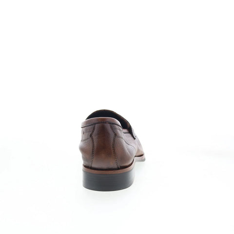 Di Bianco Manzoni Ciana Mens Brown Leather Loafers & Slip Ons Penny Shoes